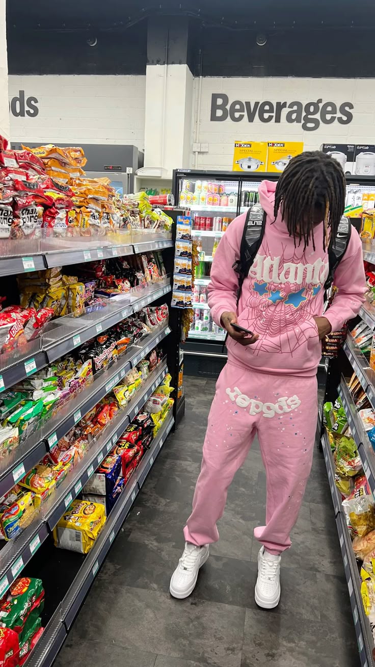 Pink 'Atlanta' SP5DER Hoodie