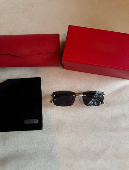 DESIGNER SUNGLASSES - CARTI BLACK LENSES