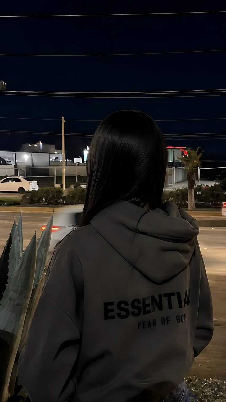 Black Essentials Hoodie
